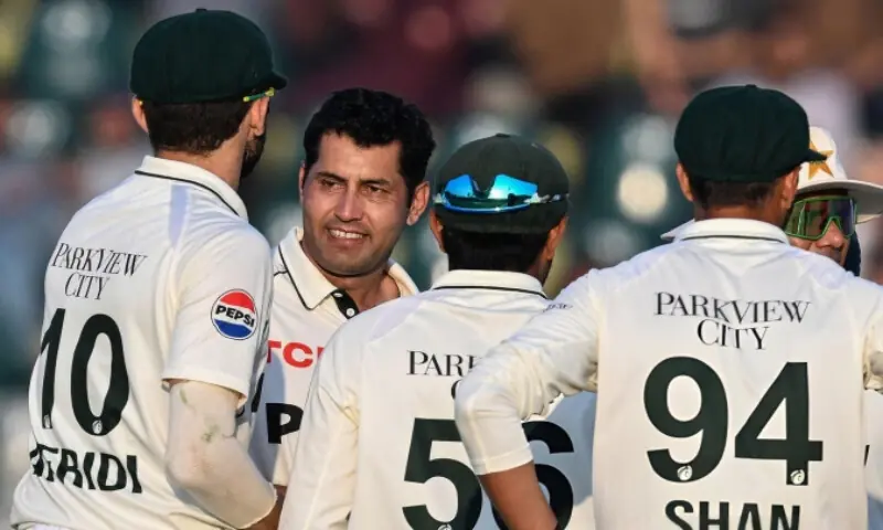 Debutant Asif Afridi takes two wickets as South Africa trail by 148 runs. – Courtesy PCB website Debutant Asif Afridi takes two wickets as South Africa trail by 148 runs. – Courtesy PCB website