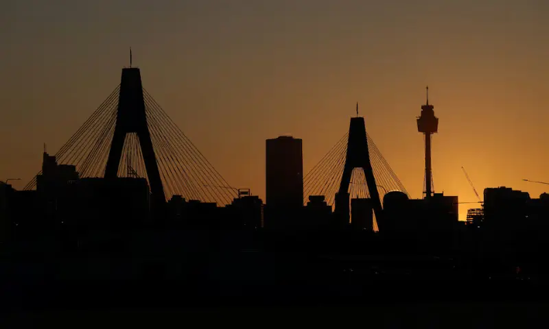 A view of the Anzac Bridge and Sydney Tower Eye at sunrise in Sydney, Australia. – Reuters file A view of the Anzac Bridge and Sydney Tower Eye at sunrise in Sydney, Australia. – Reuters file
