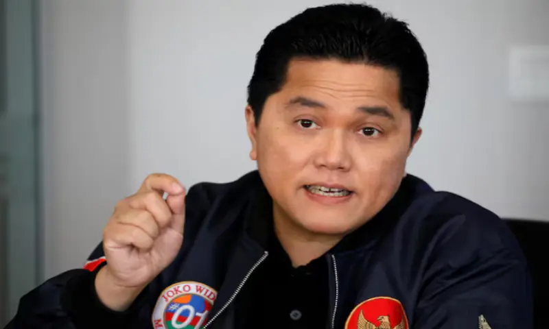 Chief of Indonesia’s presidential election campaign for Joko Widodo, Erick Thohir, talks during a media briefing in Jakarta, Indonesia, February 27, 2019//REUTERS Chief of Indonesia’s presidential election campaign for Joko Widodo, Erick Thohir, talks during a media briefing in Jakarta, Indonesia, February 27, 2019//REUTERS