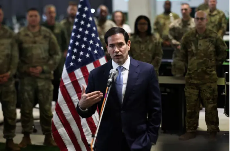 US Secretary of State Marco Rubio speaks to the media after visiting the Civil-Military Coordination Centre in southern Israel on October 24, 2025. Reuters US Secretary of State Marco Rubio speaks to the media after visiting the Civil-Military Coordination Centre in southern Israel on October 24, 2025. Reuters