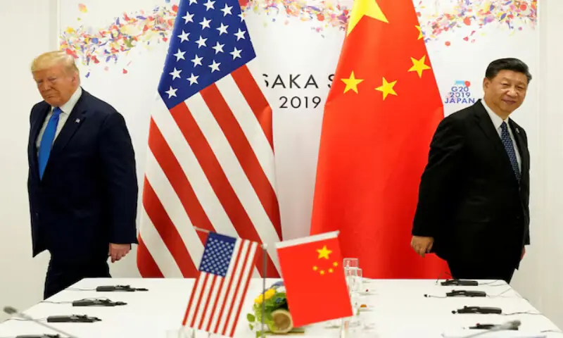 US President Donald Trump attends a bilateral meeting with China’s President Xi Jinping in Osaka, Japan. – Reuters file