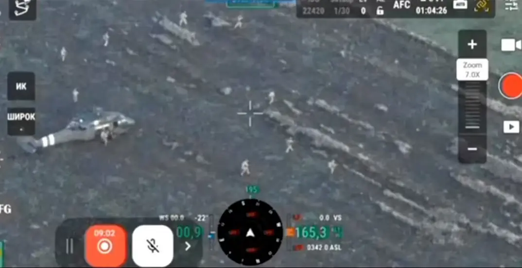 A still image taken from a video released on Friday (October 31) and shared with Reuters by a Ukrainian military source was said to show a helicopter and troops deployed in the eastern city of Pokrovsk, Ukraine. Reuters