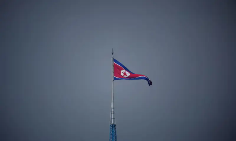 A North Korean flag flutters at the village of Gijungdong in North Korea. – Reuters A North Korean flag flutters at the village of Gijungdong in North Korea. – Reuters