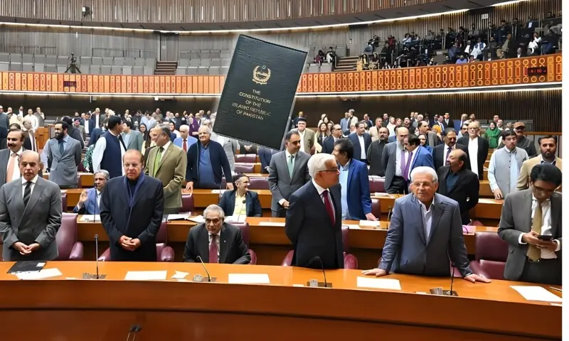 قومی اسمبلی میں 27 ویں آئینی ترمیم دو تہائی اکثریت سے منظور