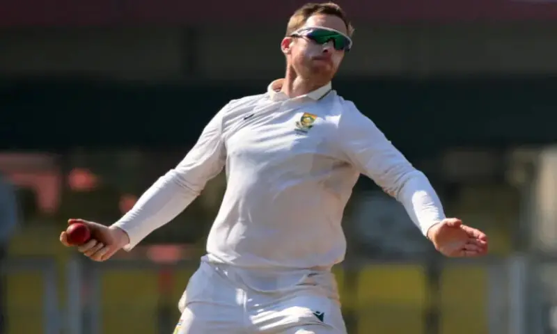 South Africa’s Simon Harmer. – AFP