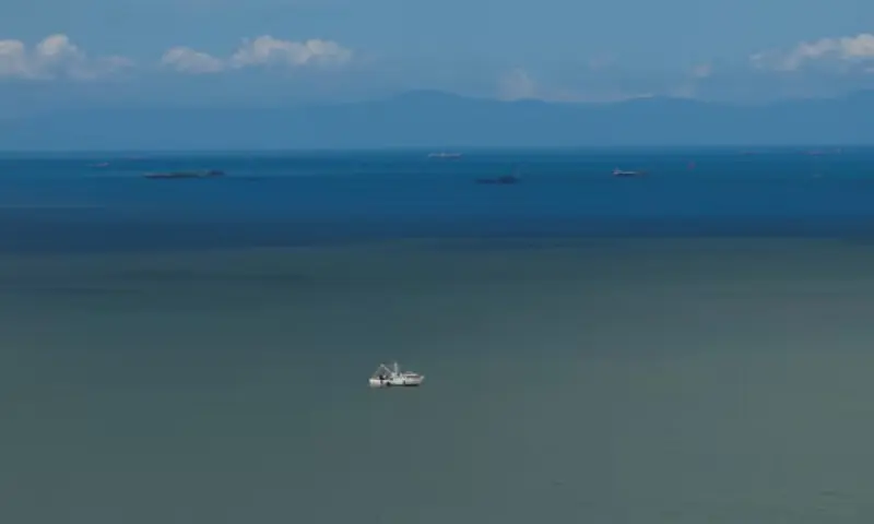 A drone view shows a fishing boat anchored in the Gulf of Paria, and the coast of Venezuela in the back, in Cedros, Trinidad and Tobago, on November 17, 2025. Reuters file A drone view shows a fishing boat anchored in the Gulf of Paria, and the coast of Venezuela in the back, in Cedros, Trinidad and Tobago, on November 17, 2025. Reuters file
