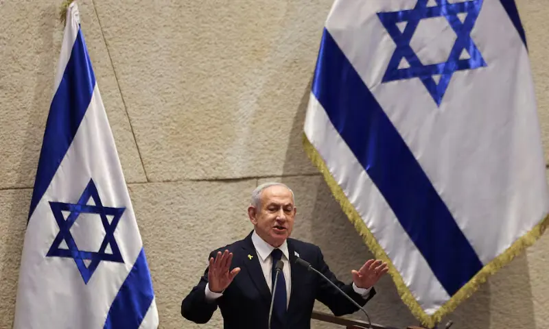 Israeli Prime Minister Benjamin Netanyahu speaks at the plenum of the Knesset, Israel’s parliament, in Jerusalem, November 10, 2025. REUTERS Israeli Prime Minister Benjamin Netanyahu speaks at the plenum of the Knesset, Israel’s parliament, in Jerusalem, November 10, 2025. REUTERS