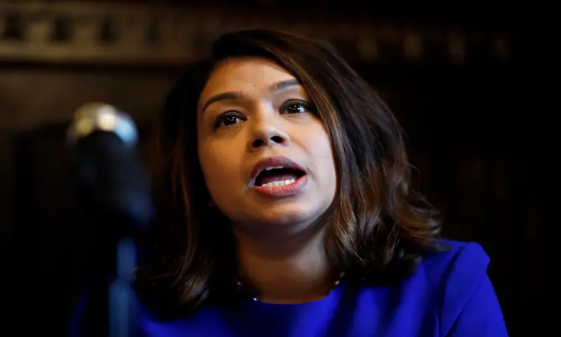 MP Tulip Siddiq attends a news conference in London, Britain, October 11, 2019. – Reuters