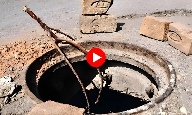 کراچی کی اہم شاہراہوں پر مین ہول کے ڈھکن غائب