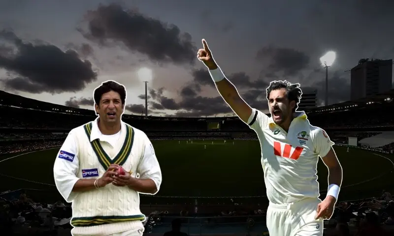 ایشیز سیریز: اپنا ریکارڈ توڑنے پر وسیم اکرم کی مچل اسٹارک کی تعریف