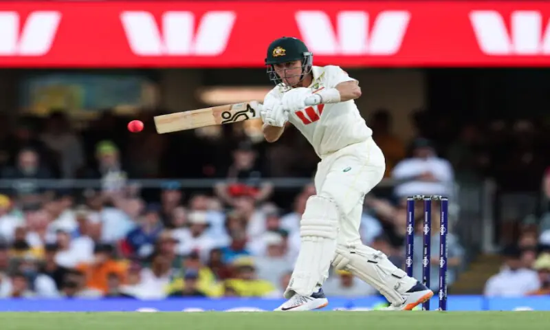 Australia’s Marnus Labuschagne in action. Reuters