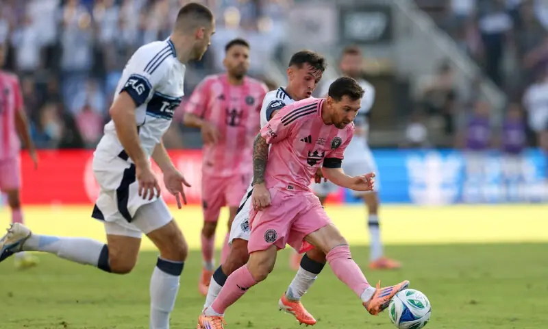 Inter Miami forward Lionel Messi (10) kicks the ball against the Vancouver Whitecaps FC in the second half during the 2025 MLS Cup at Chase Stadium. Mandatory Credit: Nathan Ray Seebeck-Imagn Images Inter Miami forward Lionel Messi (10) kicks the ball against the Vancouver Whitecaps FC in the second half during the 2025 MLS Cup at Chase Stadium. Mandatory Credit: Nathan Ray Seebeck-Imagn Images