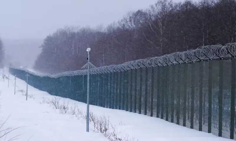 A general view of Belarus-Lithuania border in Kurmelionys, Lithuania, January 21, 2022. —Reuters A general view of Belarus-Lithuania border in Kurmelionys, Lithuania, January 21, 2022. —Reuters