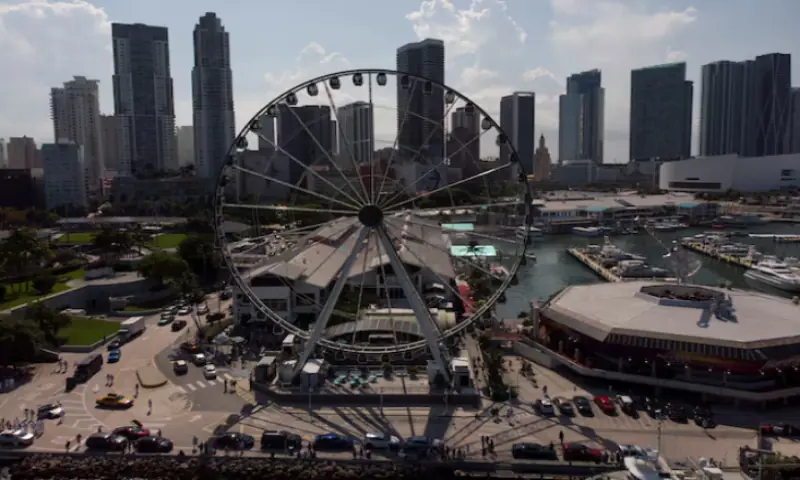 A general view of Downtown with the Ferris wheel at Bayside Marketplace, in Miami, Florida, U.S., June 18, 2022. —Reuters
