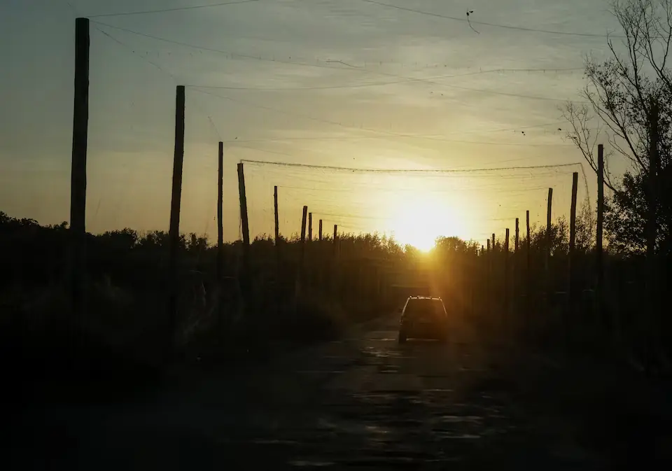 A car drives along a road covered with an anti-drone net near the frontline town of Kupiansk, amid Russia’s attack on Ukraine, in Kharkiv region, Ukraine, on October 4, 2025. Reuters A car drives along a road covered with an anti-drone net near the frontline town of Kupiansk, amid Russia’s attack on Ukraine, in Kharkiv region, Ukraine, on October 4, 2025. Reuters