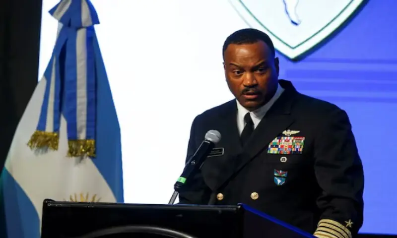 U.S. Navy Admiral Alvin Holsey, commander of U.S. Southern Command (SOUTHCOM), hosts the South American Defense Conference (SOUTHDEC), in Buenos Aires, Argentina, on August 20, 2025. Reuters file U.S. Navy Admiral Alvin Holsey, commander of U.S. Southern Command (SOUTHCOM), hosts the South American Defense Conference (SOUTHDEC), in Buenos Aires, Argentina, on August 20, 2025. Reuters file