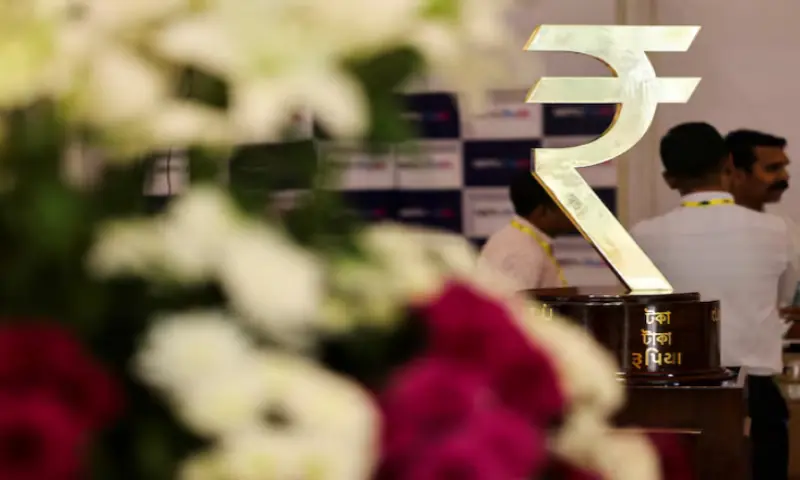 The Indian Rupee logo is seen inside the Reserve Bank of India (RBI) headquarters in Mumbai, India. &ndash;Reuters