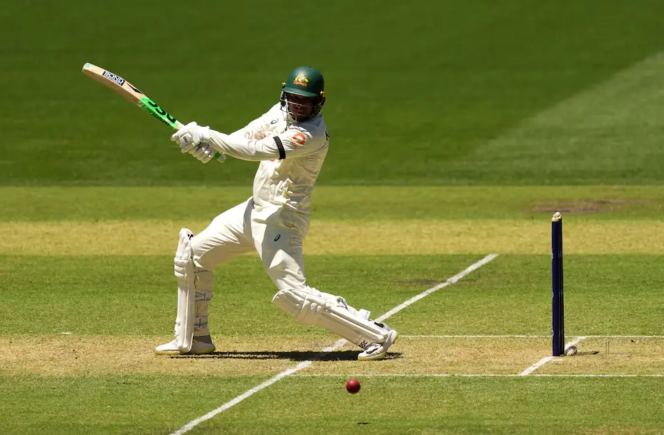 Australia&rsquo;s Usman Khawaja in action in the third Ashes Test at Adelaide Oval, Australia. &ndash; Reuters