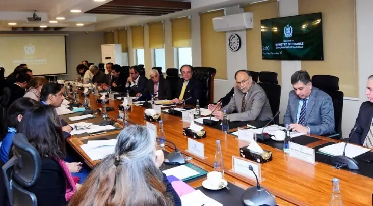 Finance Minister Muhammad Aurangzeb chairs the ECC meeting. Finance Minister Muhammad Aurangzeb chairs the ECC meeting.