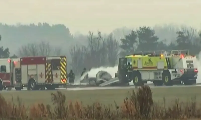 امریکا:شمالی کیرو لائنا میں چھوٹا طیارہ گر کر تباہ، 7 افراد ہلاک