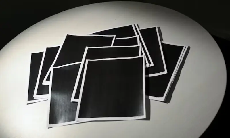 A sheaf of entirely redacted pages are seen among the Epstein documents. – Reuters A sheaf of entirely redacted pages are seen among the Epstein documents. – Reuters