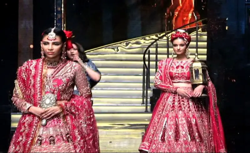 The three-day Bridal Fashion Week will continue through Sunday in Lahore. Screengrab