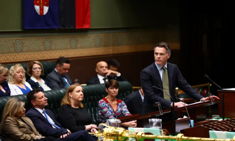 New South Wales Premier Chris Minns speaks during a condolence motion following the shooting at a Hanukkah event at Sydney&rsquo;s Bondi Beach, in the Legislative Assembly at Parliament House in Sydney, Australia. &ndash; Reuters
