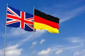 UK and Germany Flags