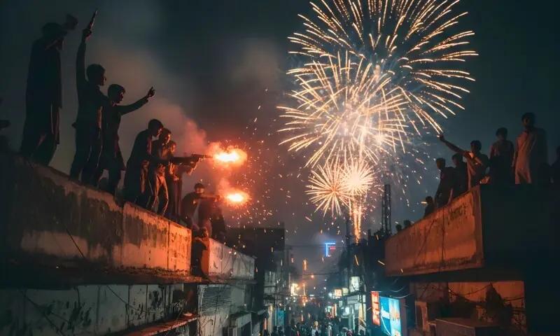 کراچی میں سالِ نو کا جشن، ہوائی فائرنگ سے 27 افراد زخمی، 56 ملزمان گرفتار