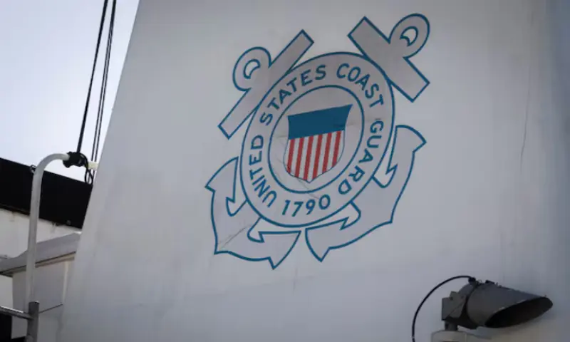 The logo of US Coast Guard is seen on the USCG Cutter Valiant in Miami Beach, Florida, US. – Reuters The logo of US Coast Guard is seen on the USCG Cutter Valiant in Miami Beach, Florida, US. – Reuters