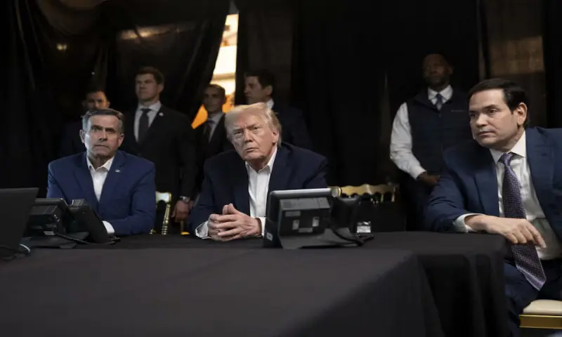 A photograph shows President Donald Trump sitting next to CIA Director John Ratcliffe and US Secretary of State Marco Rubio as they watch the US military operation in Venezuela from Trump’s Mar-a-Lago resort in Palm Beach, Florida. – Reuters A photograph shows President Donald Trump sitting next to CIA Director John Ratcliffe and US Secretary of State Marco Rubio as they watch the US military operation in Venezuela from Trump’s Mar-a-Lago resort in Palm Beach, Florida. – Reuters