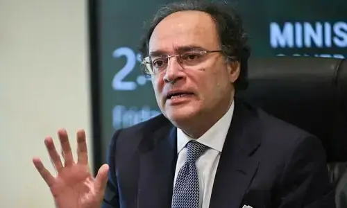 Federal Minister for Finance and Revenue, Senator Muhammad Aurangzeb. File photo