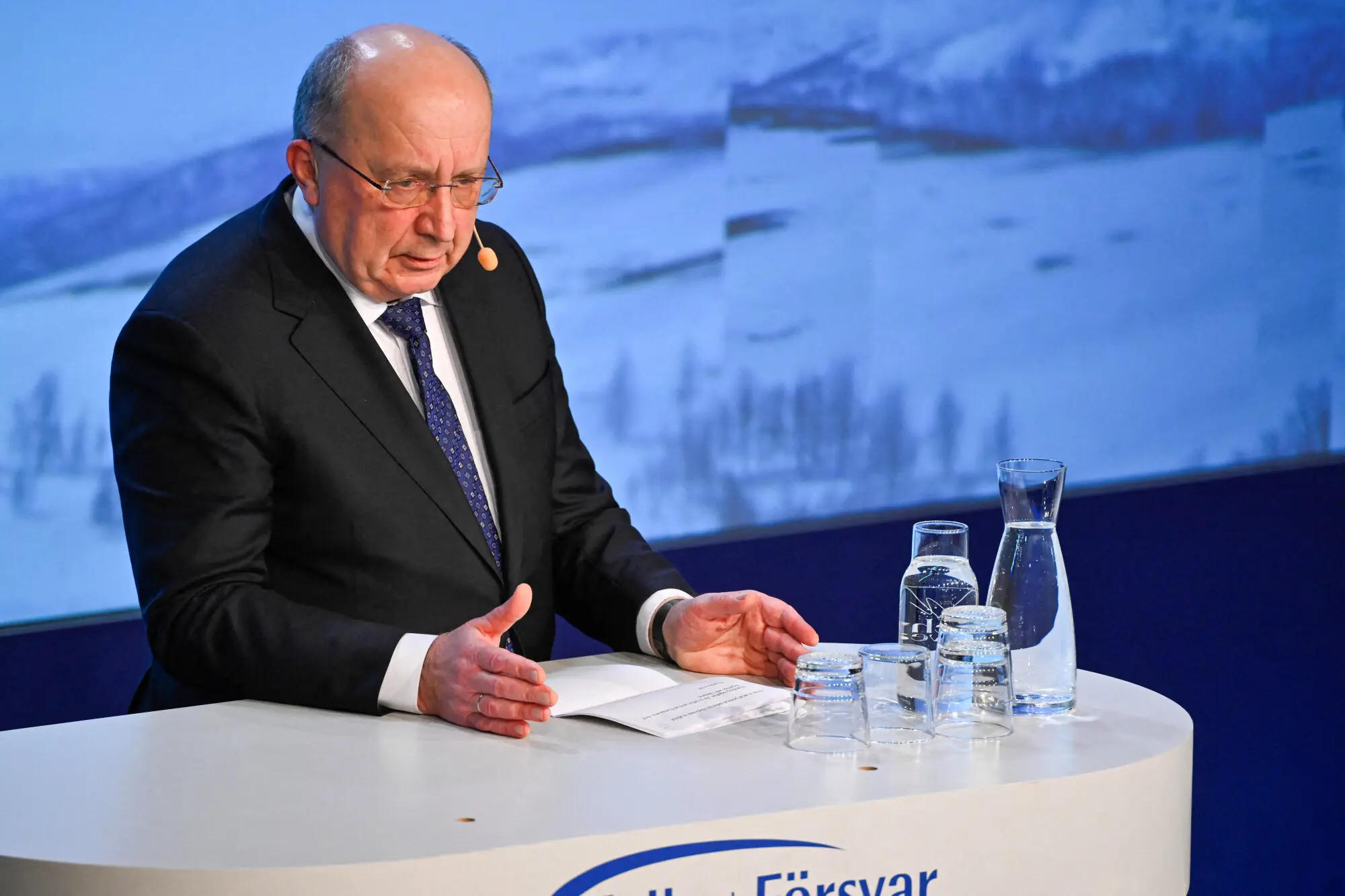 Andrius Kubilius, EU Commissioner for Defence and Space. &ndash; Reuters