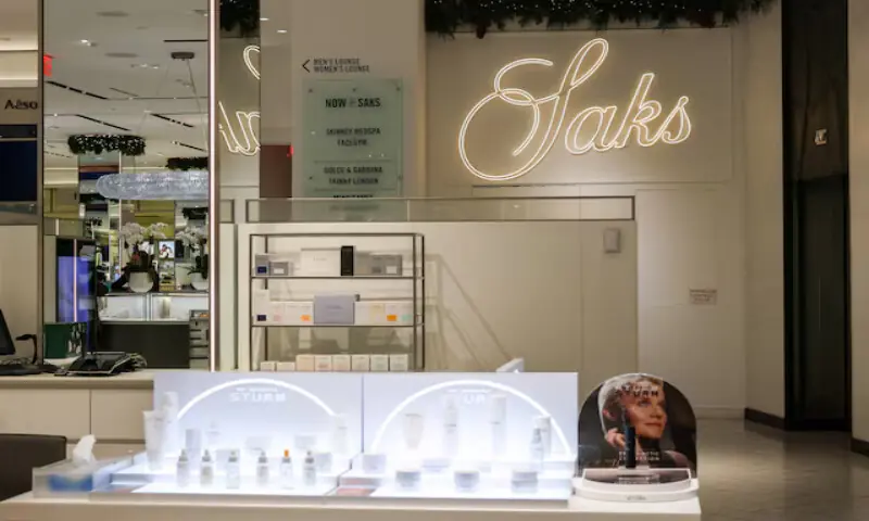 Products are displayed in the Saks Fifth Avenue flagship store in New York City, US. &ndash; Reuters
