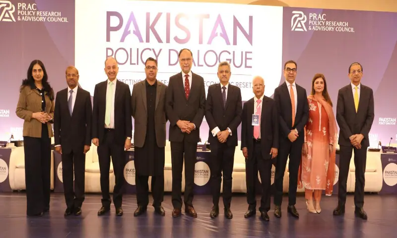 A group photo of participants of the Pakistan Policy Dialogue in Islamabad.