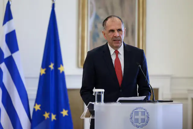 Greek Foreign Minister George Gerapetritis. &ndash; Reuters