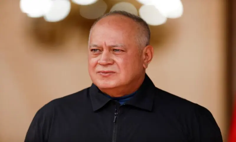 Venezuela&rsquo;s Interior Minister Diosdado Cabello attends a press conference, more than a week after the U.S. launched a strike on the country and captured President Nicolas Maduro and his wife Cilia Flores, at Miraflores Palace in Caracas, Venezuela, on January 14, 2026. Reuters