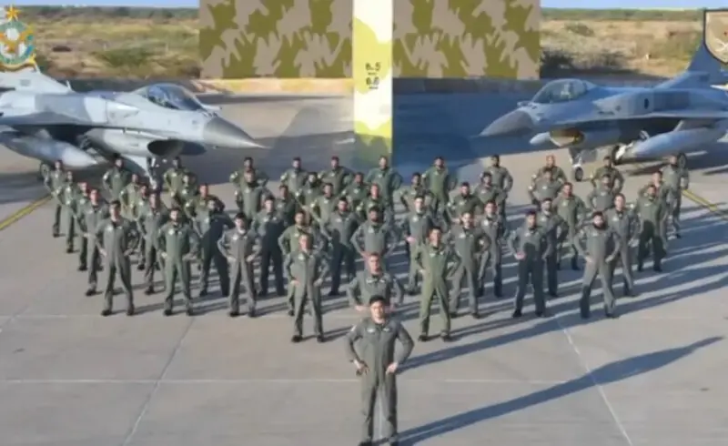 Pakistani Air Force contingent arrives in Saudi Arabia to participate in a multinational exercise. Screengrab from video provided by ISPR