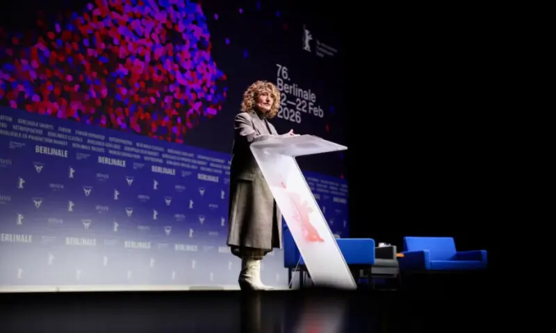 Berlin Film Festival Director Tricia Tuttle speaks during a press conference, on the day she is to unveil which films will take part in this year&rsquo;s Berlinale International Film Festival, in Berlin, Germany, on January 20, 2026. Reuters