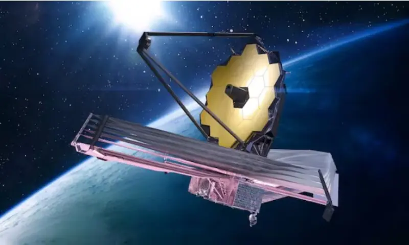 Artist&rsquo;s rendering of James Webb Space Telescope in space near Earth, in this image released on September 19, 2023. Reuters file