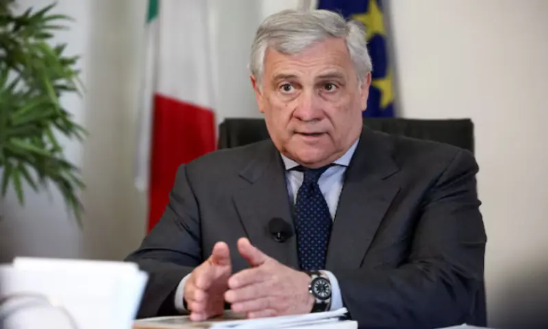 Italian Foreign Minister Antonio Tajani speaks during an interview with Reuters in Rome, Italy. &ndash; Reuters