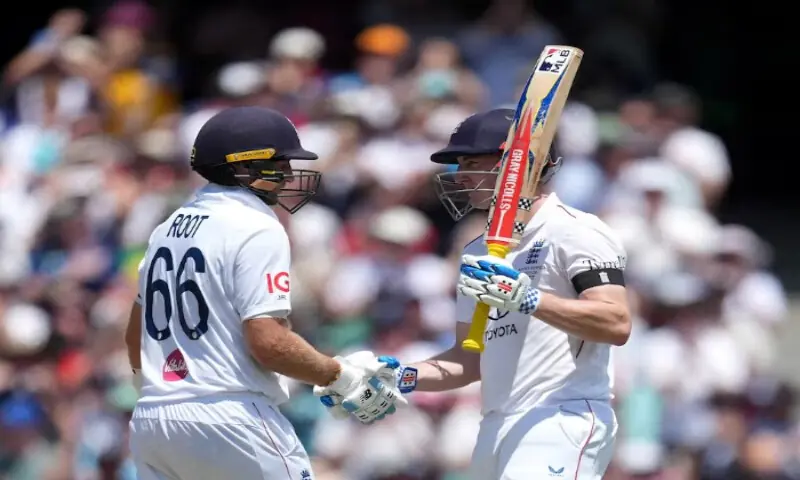 England&rsquo;s Harry Brook Joe Root. Reuters file