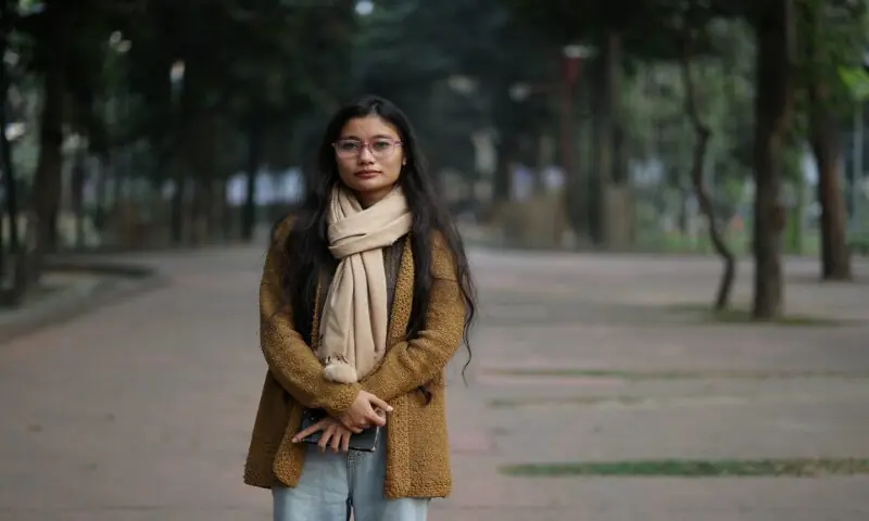 Hema Chakma, 23, a student of University of Dhaka, poses for a picture, in Dhaka. – Reuters Hema Chakma, 23, a student of University of Dhaka, poses for a picture, in Dhaka. – Reuters