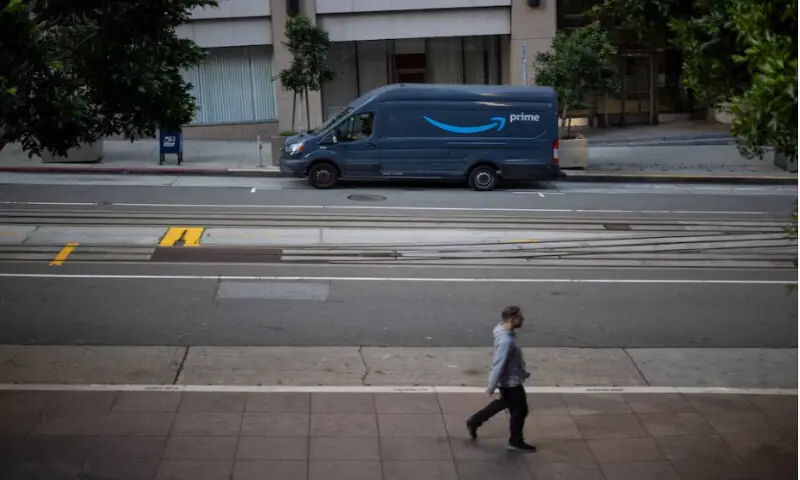 An Amazon delivery vehicle parks along a street in downtown San Francisco, California, U.S., on January 26, 2026. Reuters file An Amazon delivery vehicle parks along a street in downtown San Francisco, California, U.S., on January 26, 2026. Reuters file