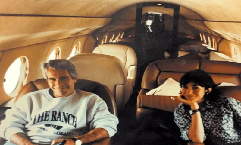 Jeffrey Epstein and Ghislaine Maxwell are seen in this image released by the Department of Justice in Washington, D.C., U.S., on December 19, 2025, as part of a new trove of documents from its investigations into the late financier and convicted sex offender Jeffrey Epstein. Reuters