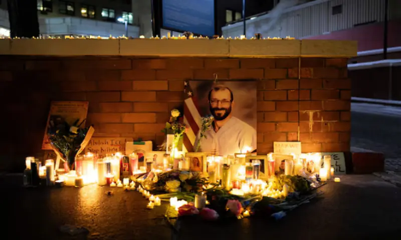 A memorial for Alex Pretti, an ICU nurse who was fatally shot by federal immigration agents trying to detain him in Minneapolis, Minnesota, at the Margaret Cochran Corbin VA Campus in New York City, US. &ndash; Reuters