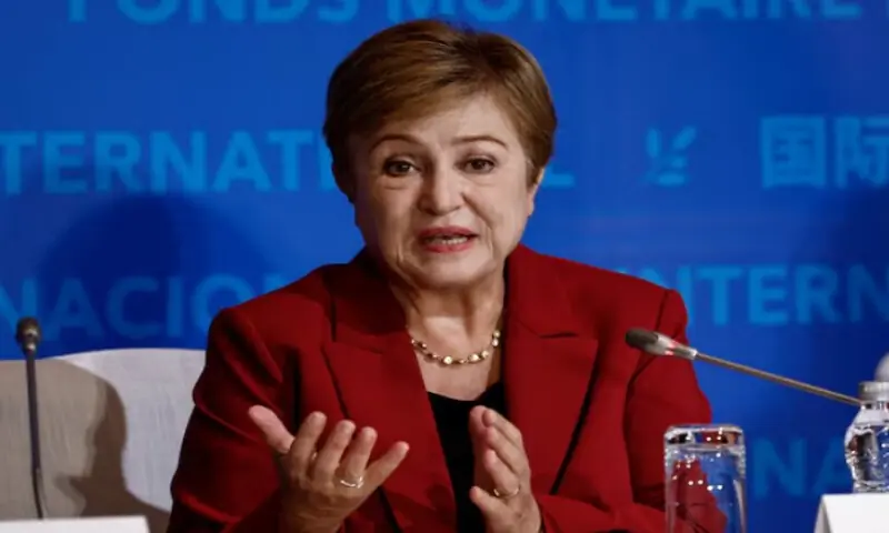 International Monetary Fund Managing Director Kristalina Georgieva attends a press conference in Beijing, China, on December 10, 2025. Reuters file