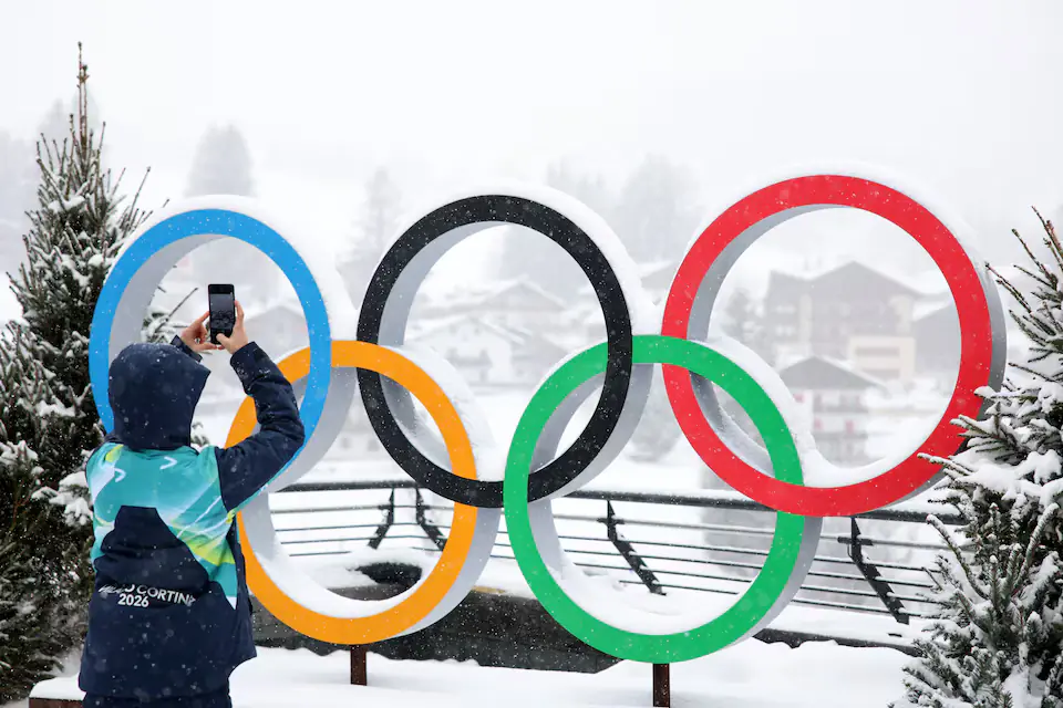 The Olympic rings ahead of the Milano Cortina 2026 Winter Olympics. – Reuters The Olympic rings ahead of the Milano Cortina 2026 Winter Olympics. – Reuters