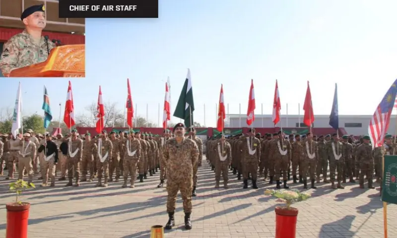 Twenty-four international teams from 19 friendly countries, along with military observers, are participating in the competition. ISPR