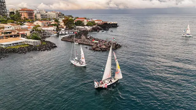 Flotilla of humanitarian boats led by French activist Melissa, dubbed the &ldquo;Thousand Madleens,&rdquo; departing from the Sicilian port of San Giovanni li Cuti in Catania. &ndash; Reuters file